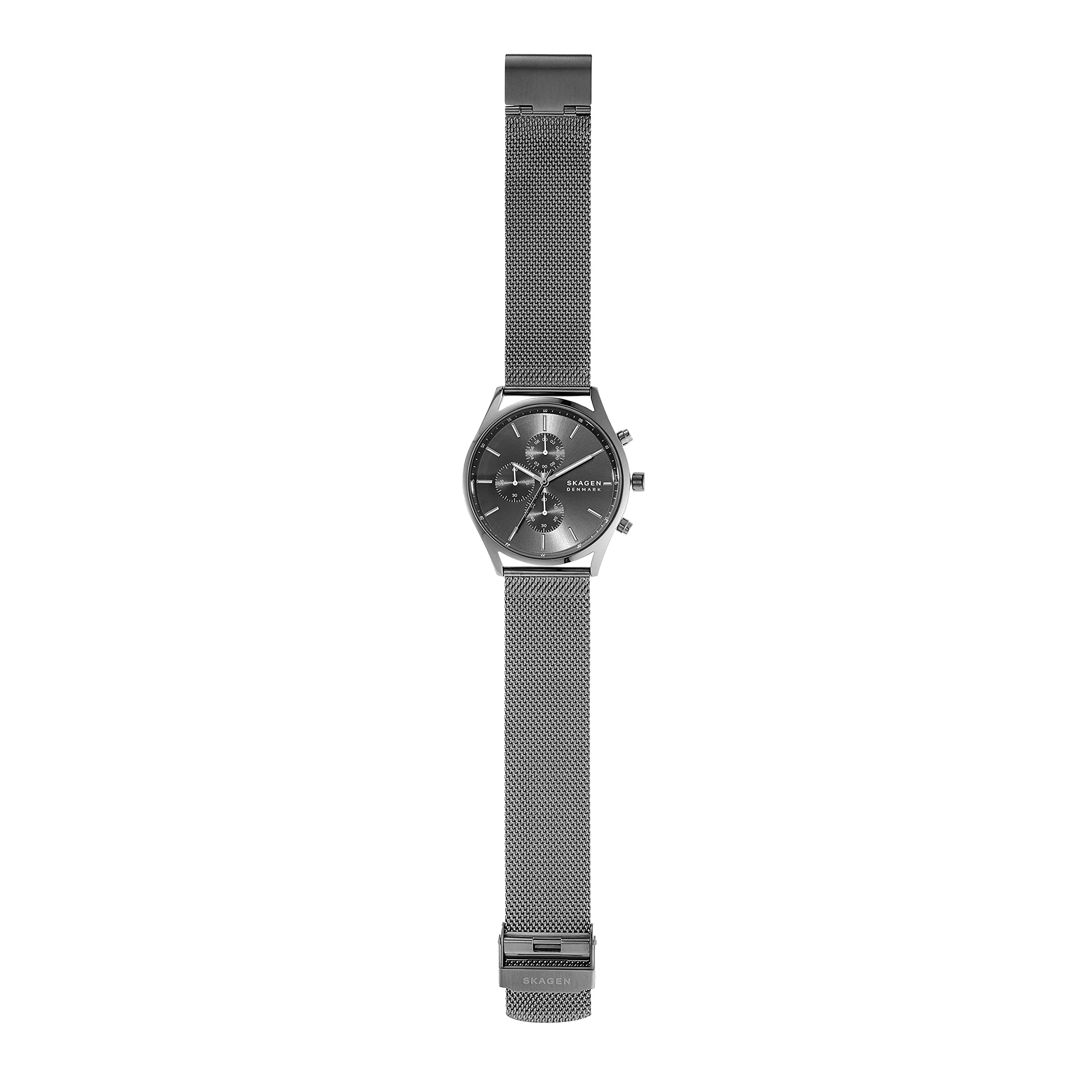Skagen Holst Men's Watch - Premium Stainless Steel Mesh & Genuine Leather Band Options - Elegant Minimalist Watch for Business, Casual & Formal Occasions