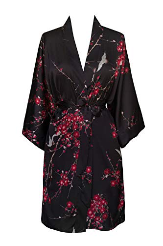 Cherry Blossom & Crane - Black