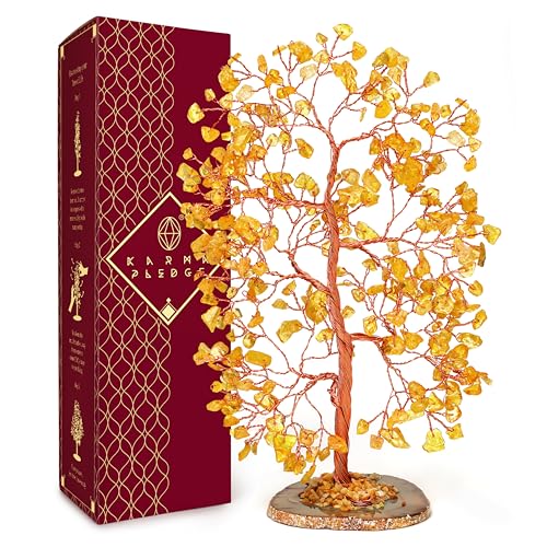 12 Citrine Crystal Tree 300 Beads