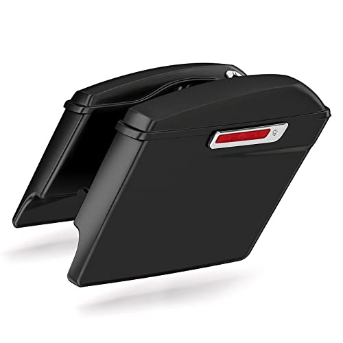 Saddlebags Style F: Matte Black color