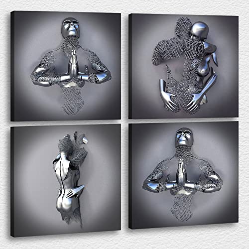 4 Piece 3d Canvas Print-19