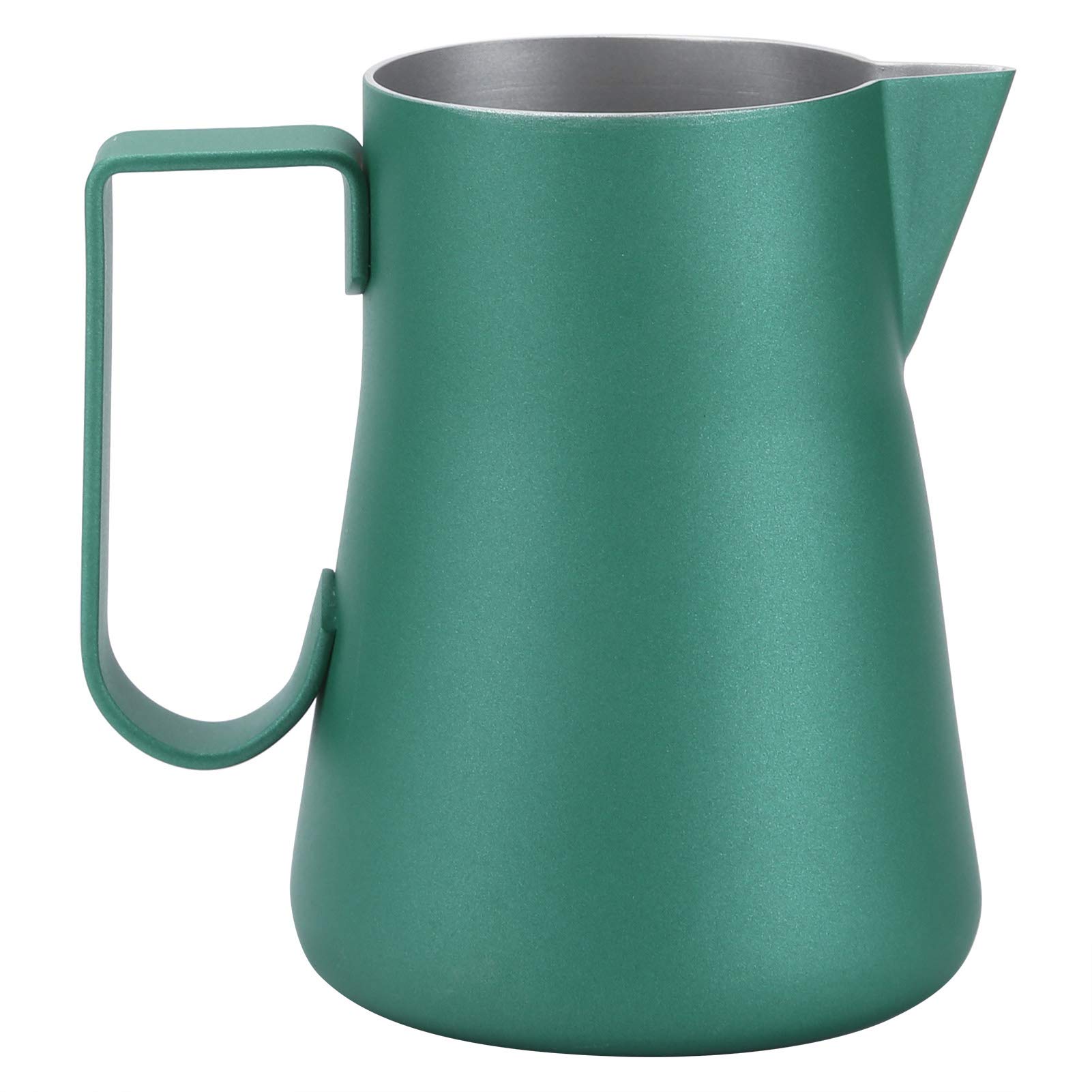 Premium 350ml Milk Frothing Pitcher - Non-Toxic, Odorless Stainless Steel Coffee Frother Jug for Latte, Cappuccino & Hot Chocolate (Green) - Perfect for Home Baristas & Coffee Shops