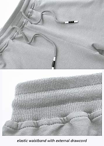 Men's 3/4 Length Cotton Jogger Pants with Zipper Pockets - Breathable Casual Running Capri for Gym Workout & Outdoor Activities | Below Knee Athletic Shorts for Men | Perfect for Jogging, Yoga, and Everyday Wear
