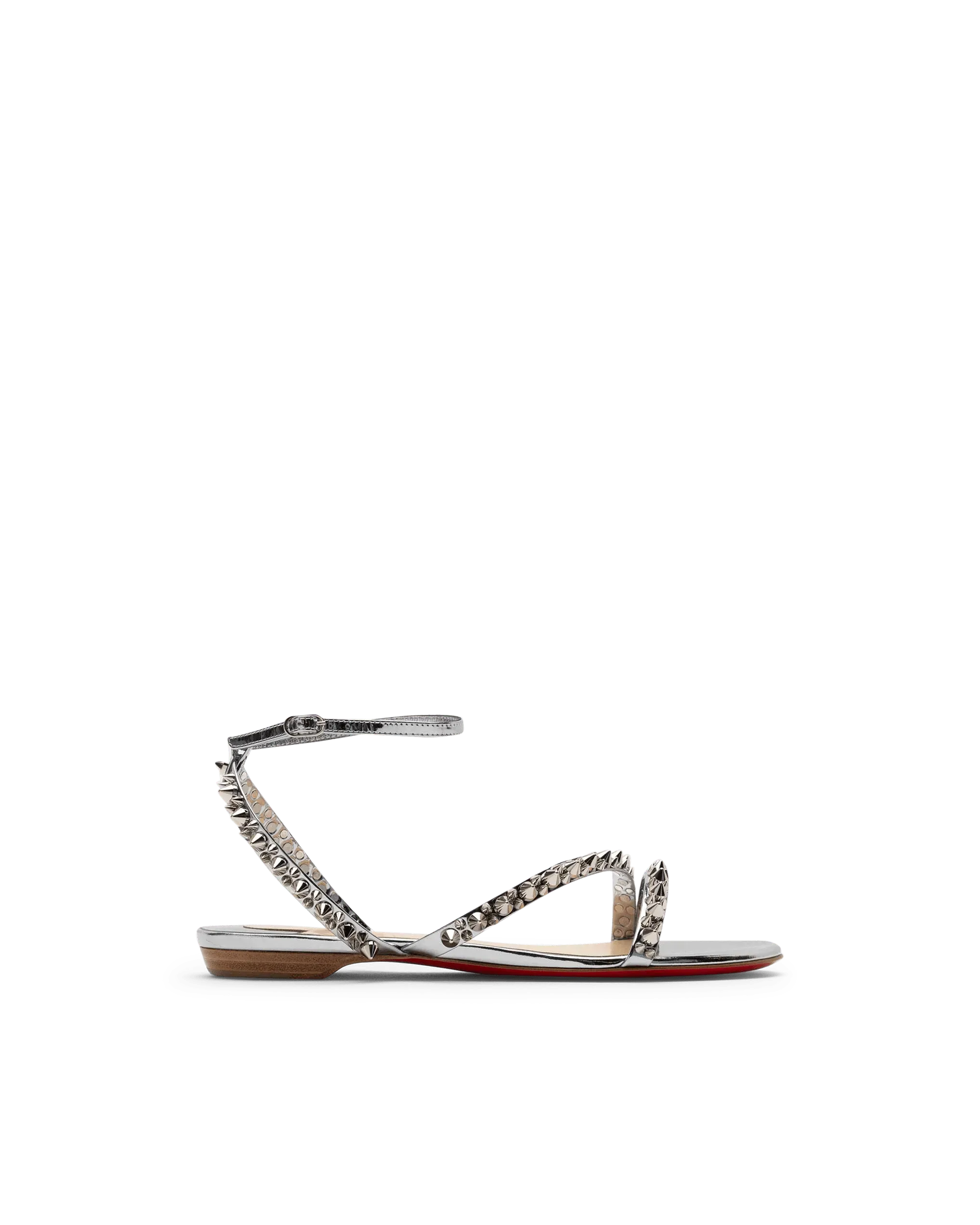 Mafaldina Spikes Flat Sandals for Women - Stylish Comfortable Summer Beach Slides with Metallic Studs | Perfect for Vacation, Poolside, and Casual Outings