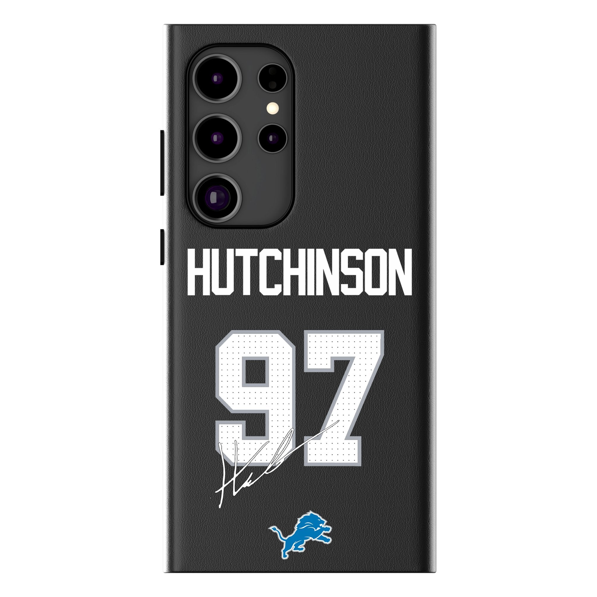 Aidan Hutchinson Detroit Lions 97 MagSafe Compatible Phone Case for Samsung Galaxy - Perfect for Game Day & Lions Fans Support