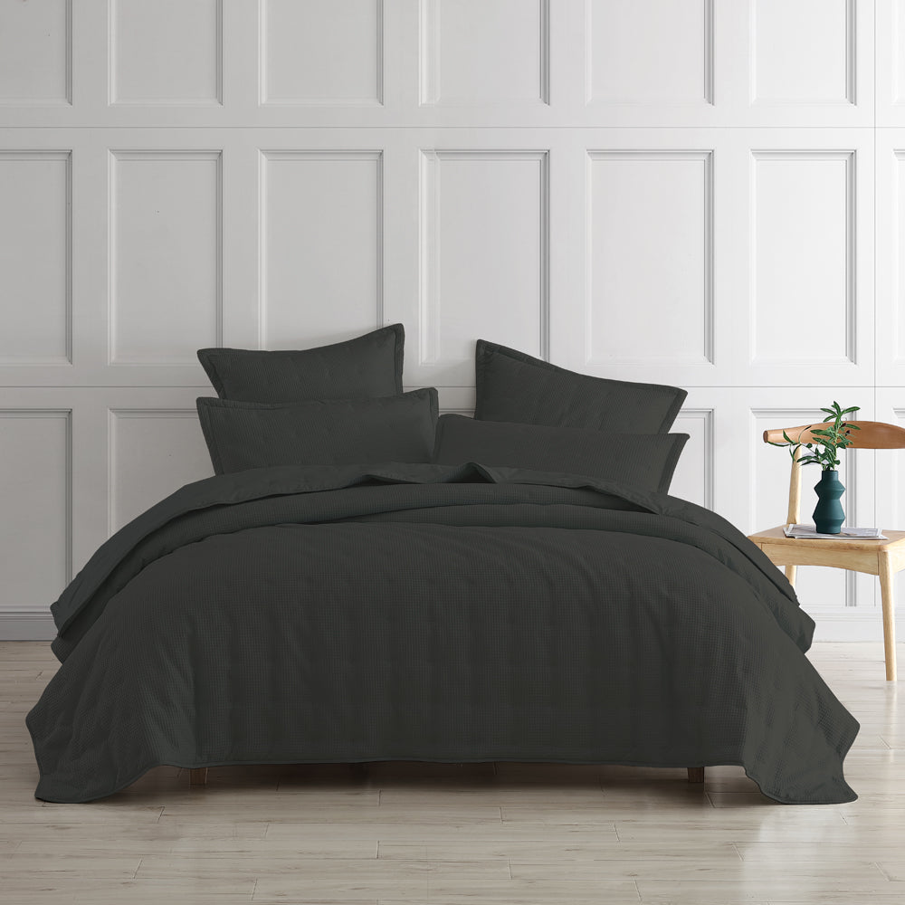 Premium Ascot Granite Coverlet - Soft & Breathable Bedspread for Single/Double Bed - Perfect for Guest Rooms, Dorms & Cozy Bedroom Decor