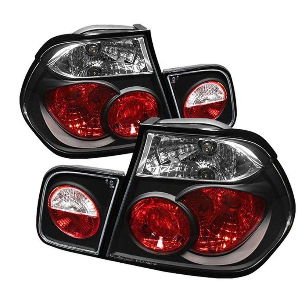 Spyder Auto 5000712 Euro Style LED Tail Lights - Black/Clear Smoke Lens - Compatible with BMW 3 Series E46 - Enhances Rear Visibility & Style for Night Driving