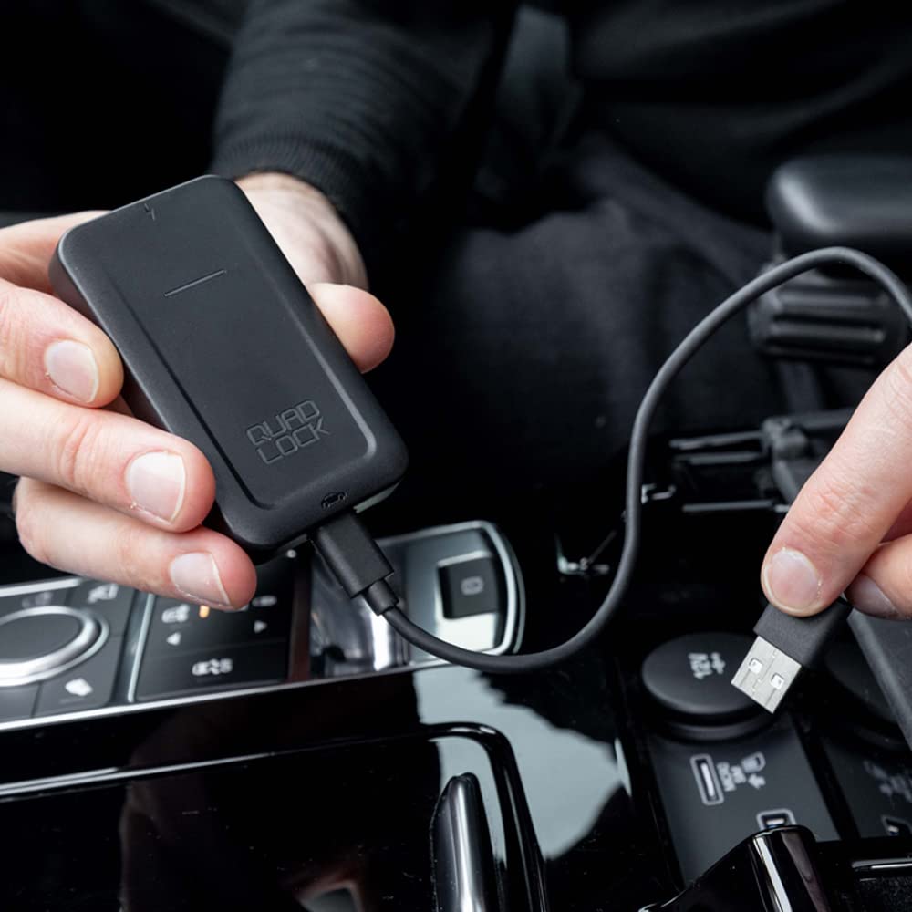 Quad Lock Wireless CarPlay Adapter for iPhone - Seamless Apple CarPlay Connectivity for Safer Driving & Hands-Free Navigation