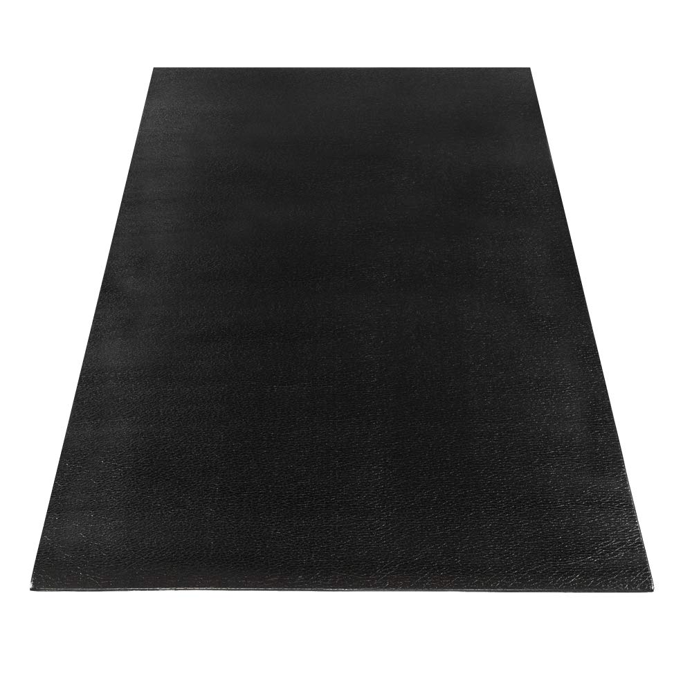 Premium High-Density Exercise Equipment Mat - Durable Treadmill & Fitness Mat for Home Gyms, Cycles, Rowers & Cross Trainers - Non-Slip Protection for Floors - Ideal for Cardio Workouts & Equipment Protection (Black)