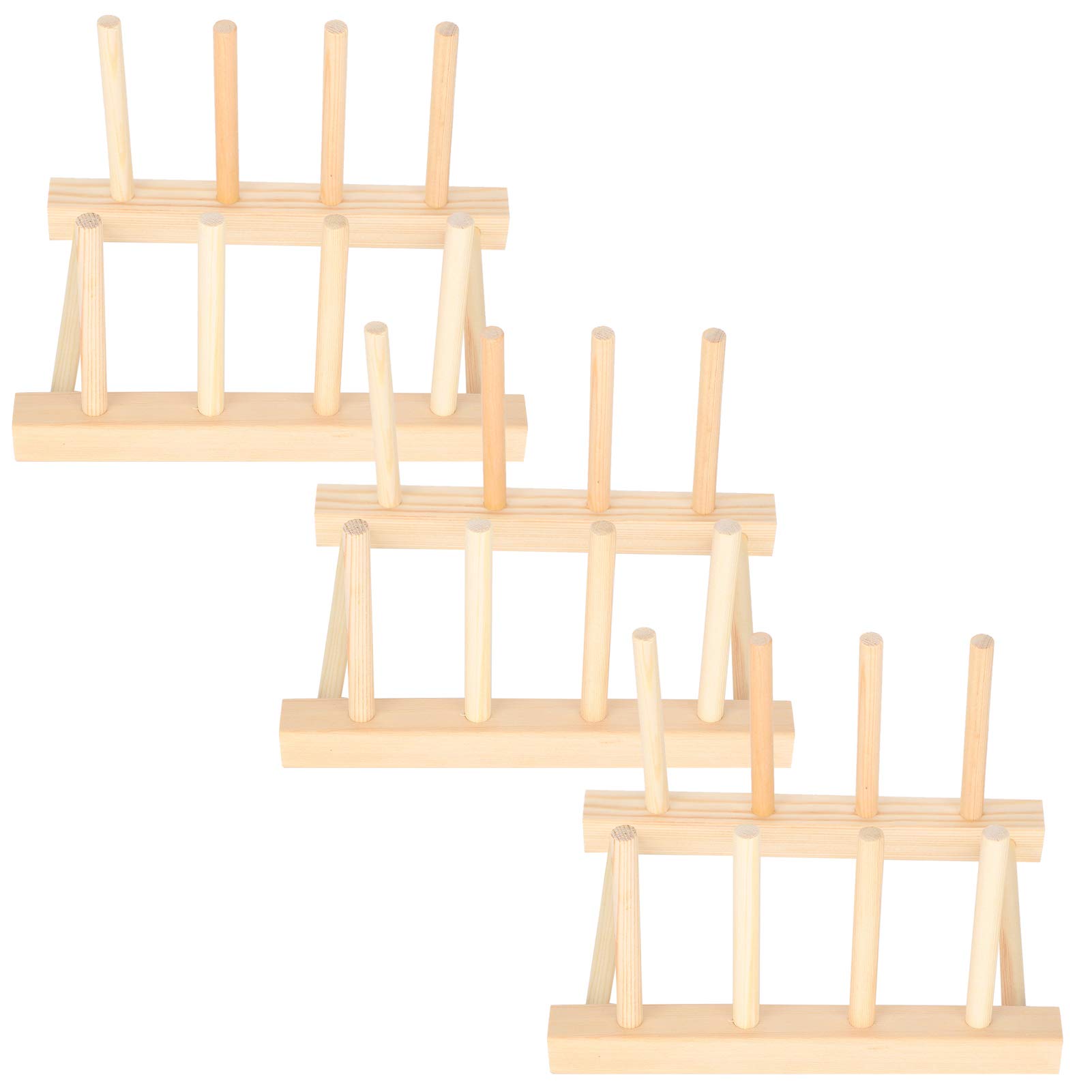 3-Tier Stainless Steel Dish Drying Rack for Kitchen Sink - Space Saving Dish Drainer for Plates, Bowls & Pot Lids - Perfect for Small Apartments, RVs & Compact Kitchens