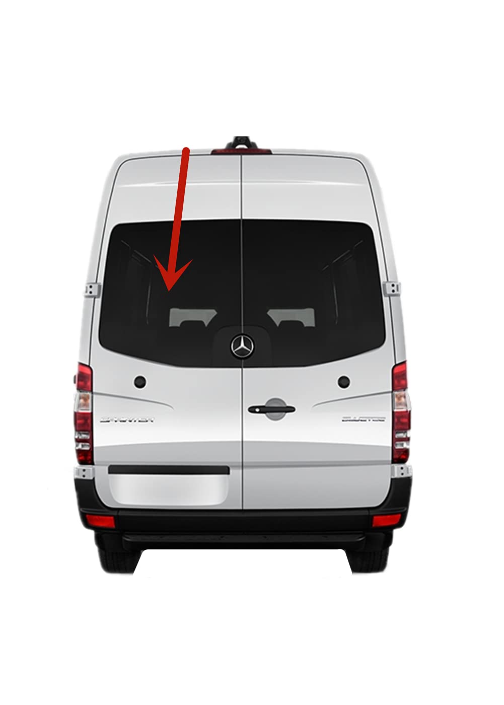 Privacy Tinted Back Window Glass - Left Side for 2007-2018 Sprinter (Dodge/Freightliner/Mercedes) | Tempered Solar Control Glass with UV Protection | Van Conversion & RV Upgrade Essential