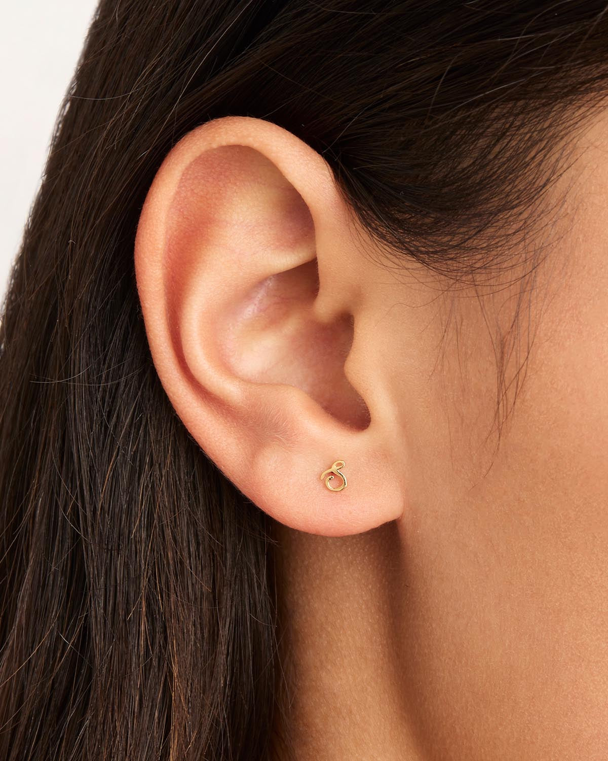 14K Solid Gold Love Letter Earrings - Dainty Romantic Jewelry for Women - Perfect Gift for Anniversary, Valentine's Day & Everyday Wear