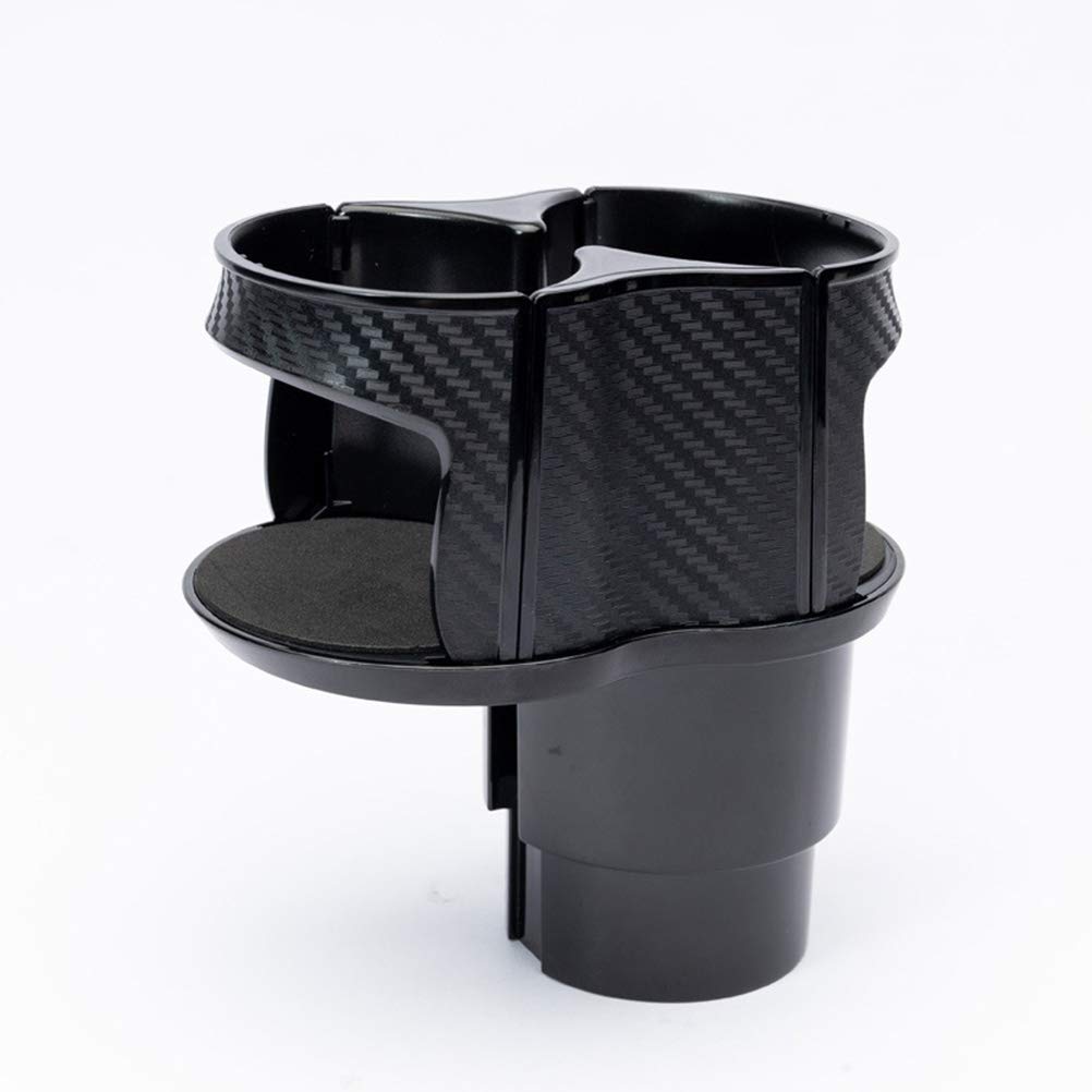 VOSAREA Car Cup Holder Organizer - Dual Drink Bottle Stand for Vehicle, Black - Perfect for Coffee, Water Bottles & Beverages in Cars, Trucks & SUVs