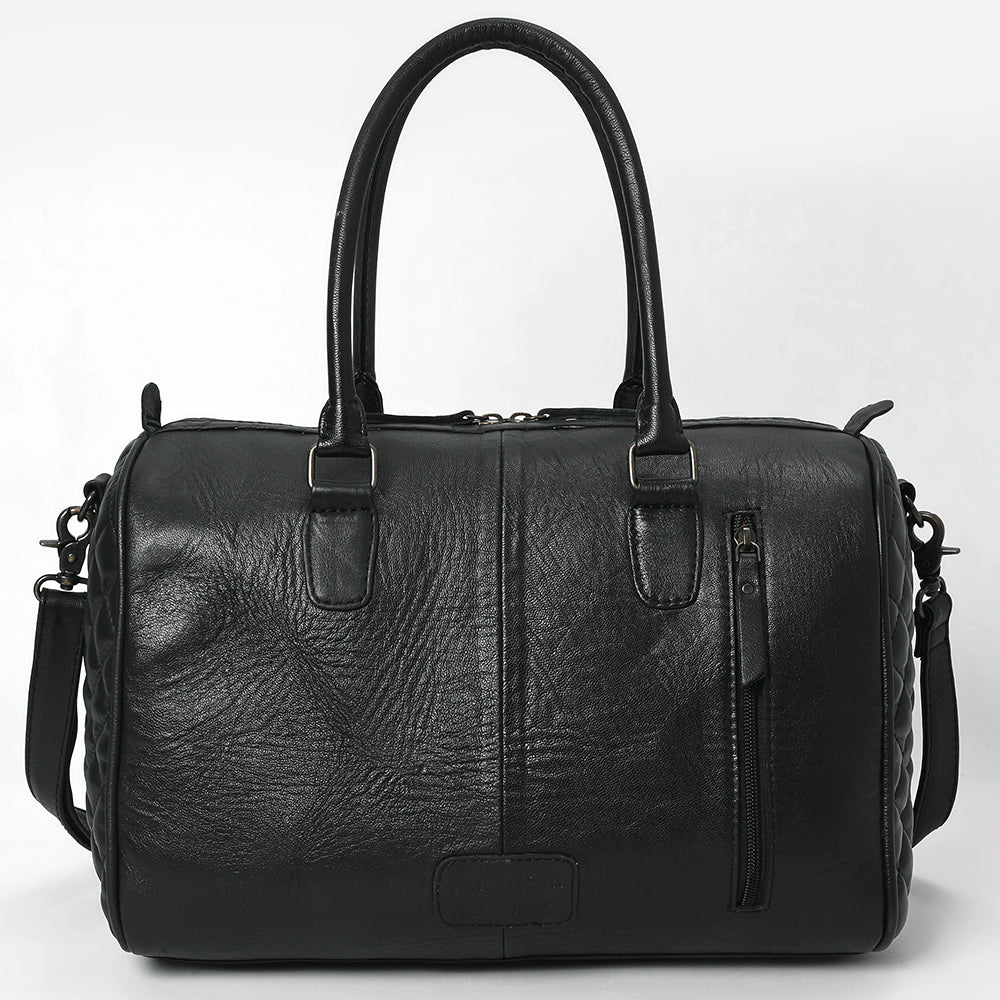 American Darling ADBG1681 Genuine Leather Women's Western Handbag - Hand Tooled Briefcase & Purse for Cowgirl Style, Office & Travel Accessories
