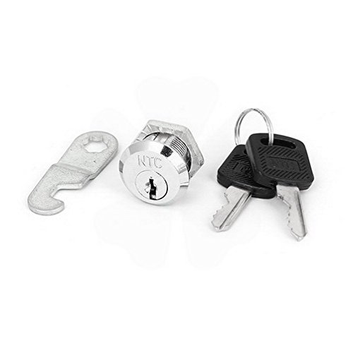 Houseuse Cam Lock Cylinder with 2 Keys - Secure File Cabinets, Mailboxes, Tool Chests & Storage Boxes - Durable Metal Lock for Home & Office Security
