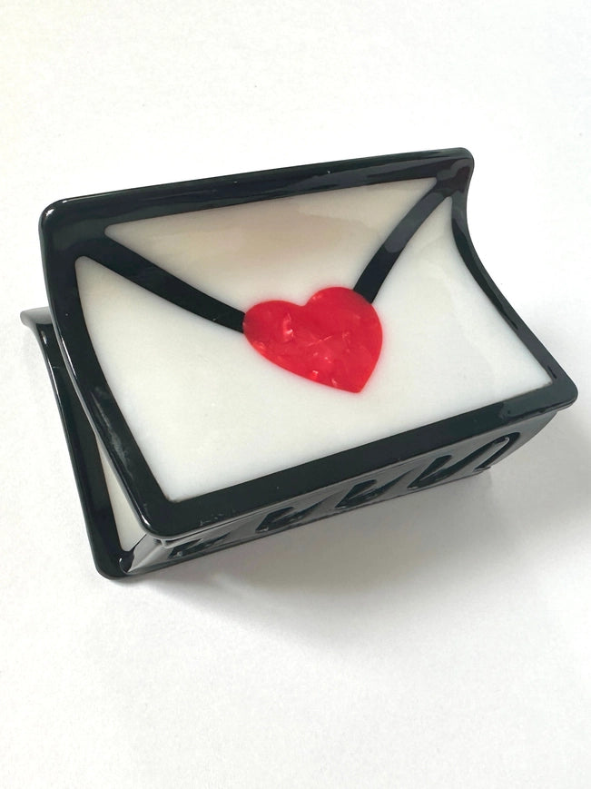 Love Letter Hair Claw Clip - Large Hair Clips for Women, Non-Slip Barrettes for Thick Hair, Perfect for Updos, Ponytails & Everyday Hairstyles - Great for Work, Date Night & Special Occasions