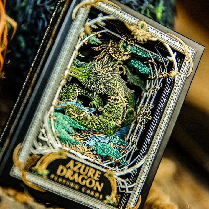 Premium Azure Dragon Playing Cards - Elegant Dragon-Themed Deck for Poker, Magic Tricks & Collectors | Perfect for Card Games, Gifts & Collectibles