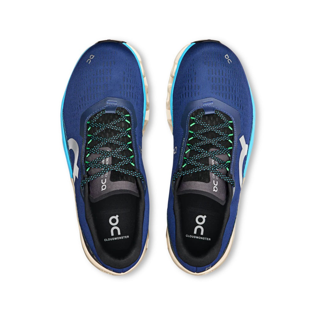 ON Men's Cloudmonster 2 Running Shoes - Tempest/Horizon Colorway | Lightweight Cushioned Sneakers for Road Running & Marathon Training