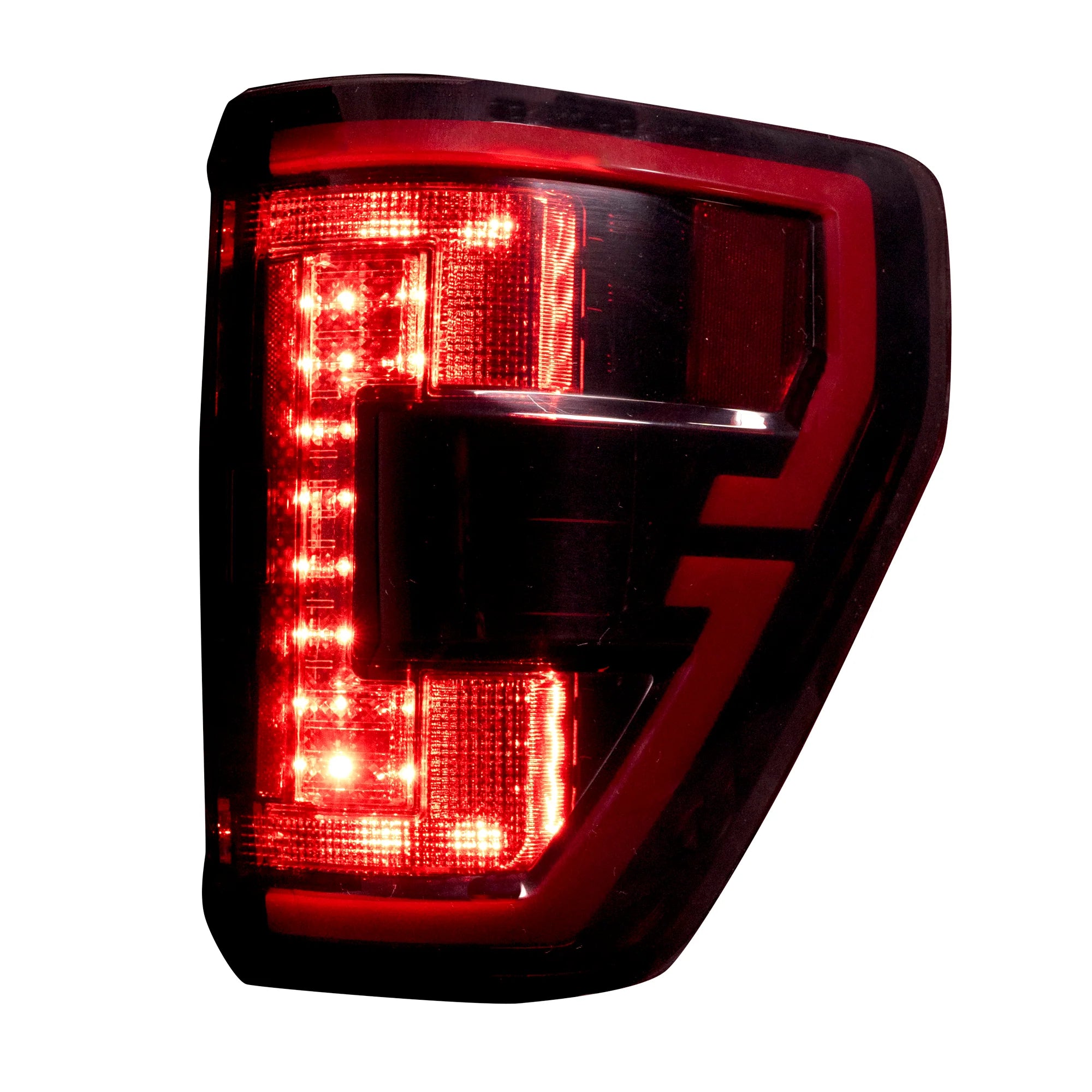 Ford F150 & Raptor 2021-2023 OLED Tail Lights with Red Lens - Direct Replacement for OEM Halogen Style with Blind Spot Warning System & Startup Light Sequence - Perfect for Off-Roading & Night Driving