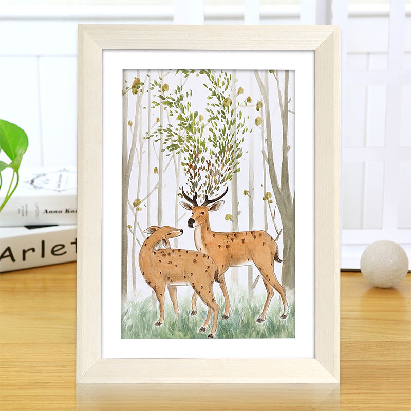 18 Inch White Solid Wood Poster Photo Frame - 35.5x45.5cm Wall Mount Certificate Display Frame for Pictures, Artwork & Diplomas - Perfect for Home, Office & Gallery Decor