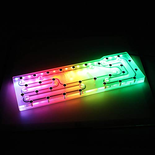 Barrow LRC RGB Acrylic Water Cooling Distribution Plate for TT A500TG Case - Premium PC Liquid Cooling Loop Component for Gaming Rigs & Custom Builds