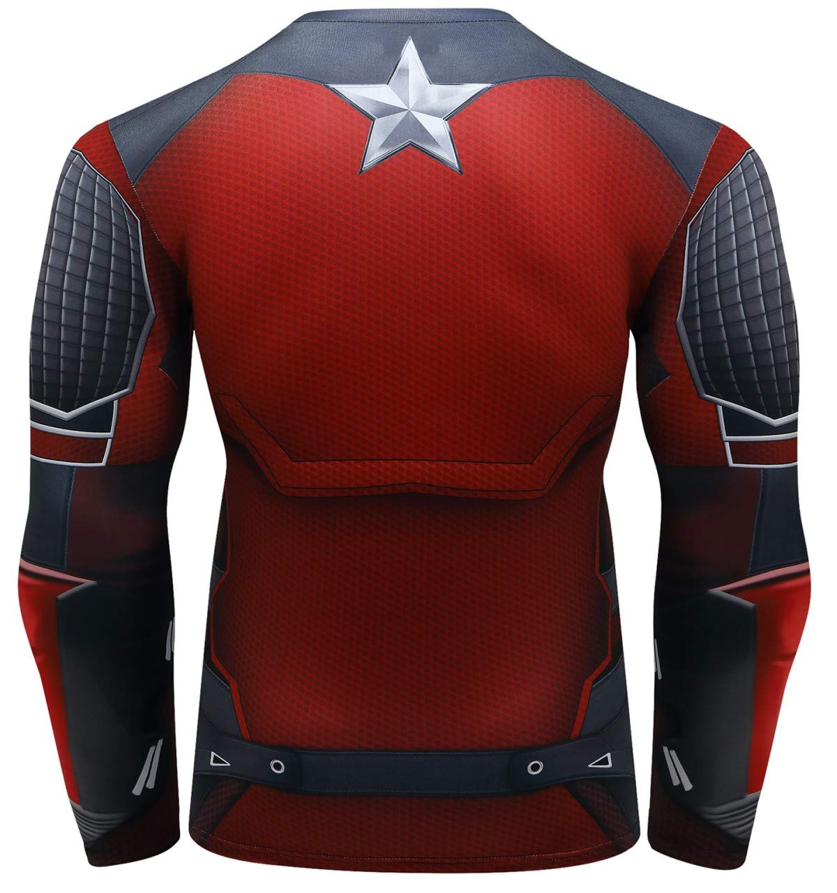Men's Compression Tights & Digital Print Sports T-Shirt - High Performance Workout Shirt for Running, Gym & Fitness Training