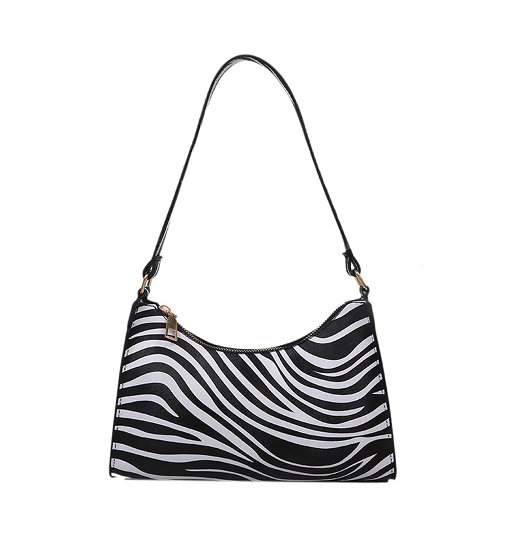 Women's Cow Print Shoulder Bag - Fashionable Clutch Purse & Underarm Handbag with Zipper - Stylish Satchel Tote for Work, Travel & Evening Out