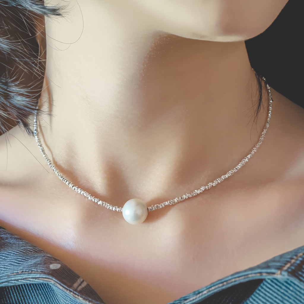Elegant AAA Pearl Necklace for Women - Luxury Freshwater Pearls Jewelry Gift for Brides, Anniversary & Special Occasions