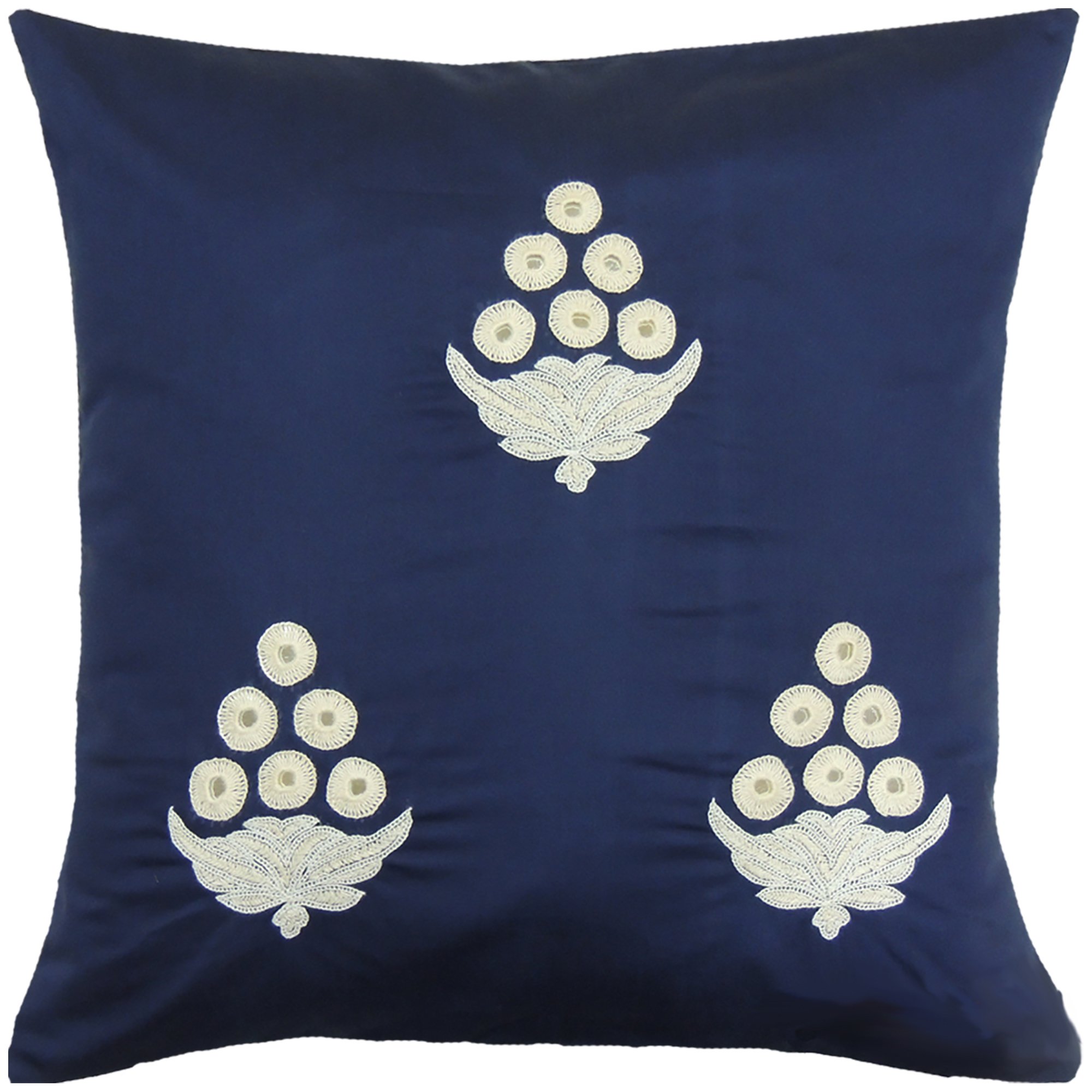 Handcrafted Welspun Spun SPCL-DP-DP9-33 Throw Pillows - August Moon Design - Soft Decorative Cushions for Living Room, Bedroom & Sofa