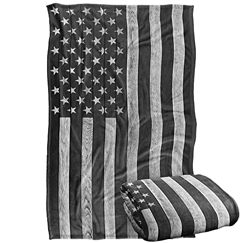 Rustic Subdued American Flag Wood Grain