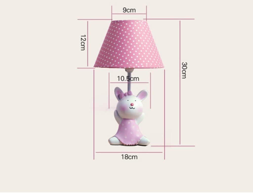 Cartoon Pink LED Desk Lamp for Kids - Adjustable Warm Light Eye Protection Bedside Lamp for Bedroom, Study & Reading | Cute Night Light for Children's Room, Nursery & Dorm