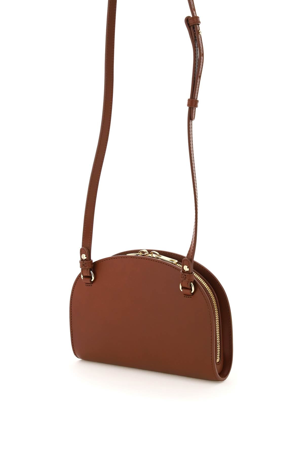 APC Demi Lune Leather Clutch - Premium Women's Crossbody Bag for Evening Parties & Date Nights
