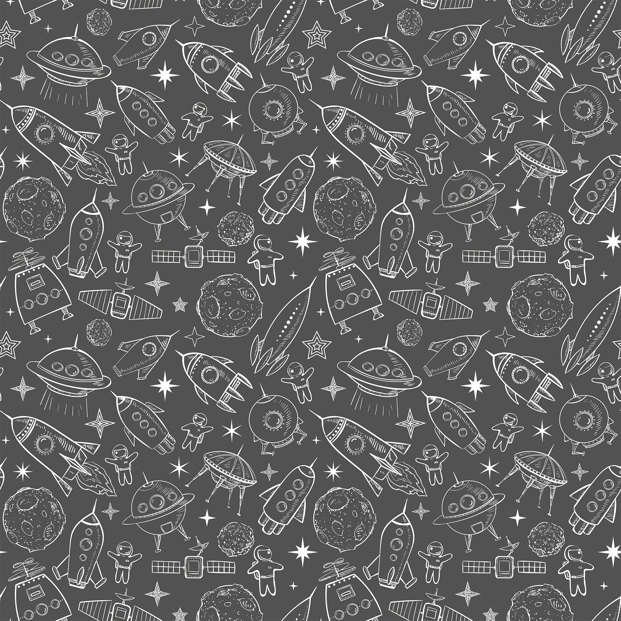 Black and White Kids Wallpaper Sample - Gray & Neutral Tones 003 | Nursery, Bedroom & Playroom Decor