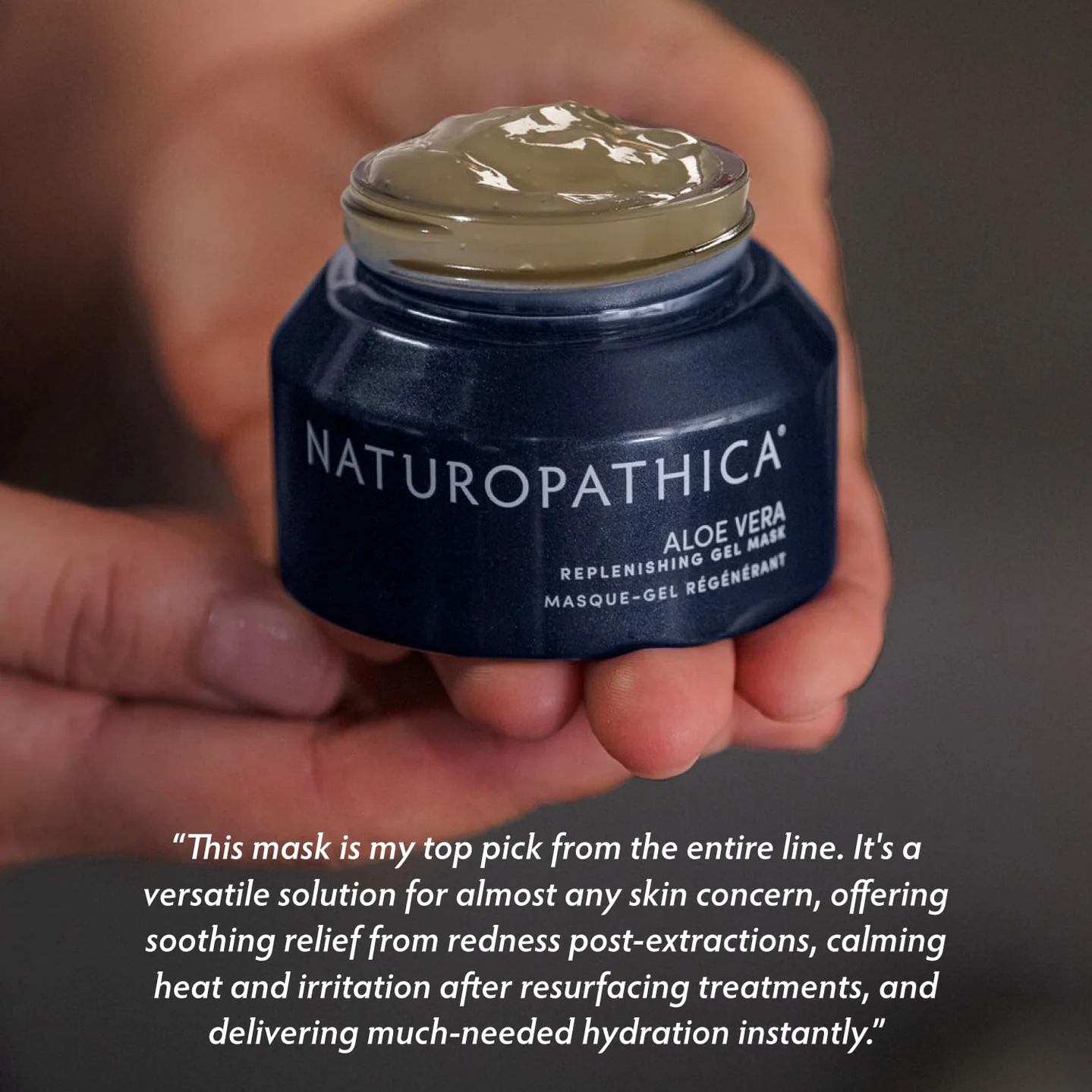 Naturopathica Aloe Vera Replenishing Gel Mask - Soothing Hydration for Dry & Sensitive Skin | Perfect for Post-Sun Care & Daily Moisturizing