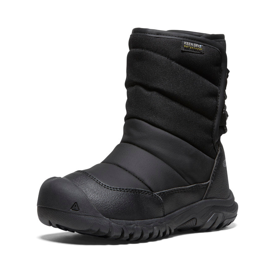 **Waterproof Winter Boots for Toddlers & Little Kids - Black/Steel Grey | Warm Snow Boots for Boys & Girls | Perfect for Snow Play, Sledding & Outdoor Adventures**