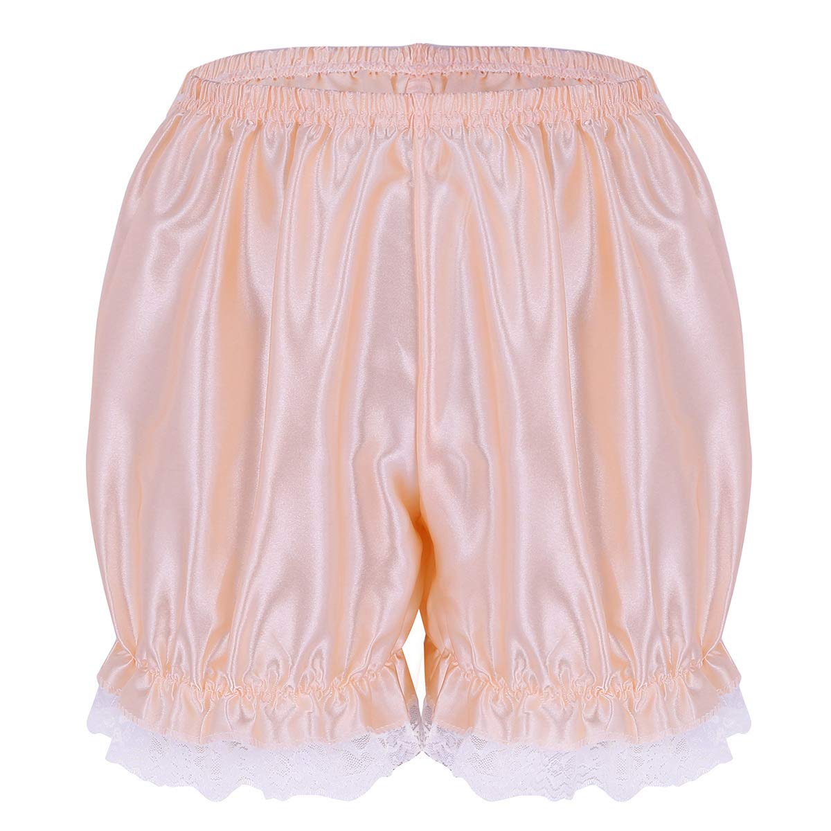 Women's Lace Satin Panties - Elegant Frilly Underwear, Sissy Knickers & Bloomers Shorts - Perfect for Sleepwear, Lingerie & Cosplay Outfits