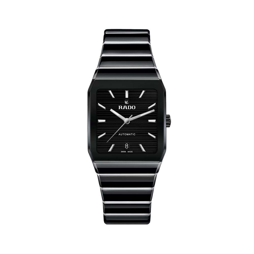 Anatom Automatic Ceramic 32.5mm Black Watch for Men - Luxury Waterproof Wristwatch with Bracelet - Perfect for Business, Formal Events & Everyday Wear