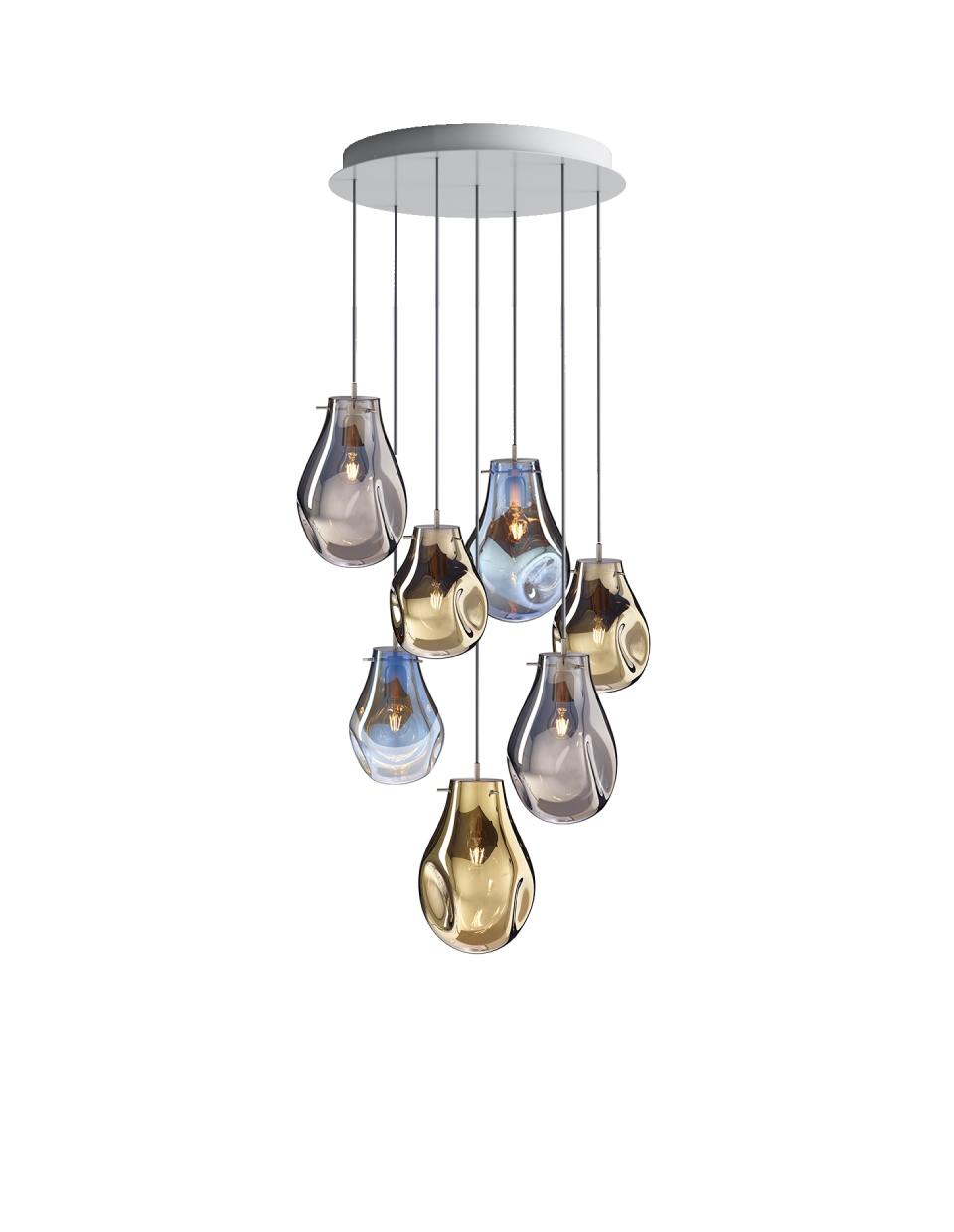 7-Piece Chandelier Soap Set - Elegant Handmade Soap for Bathroom Decor, Wedding Favors, and Luxury Gifts