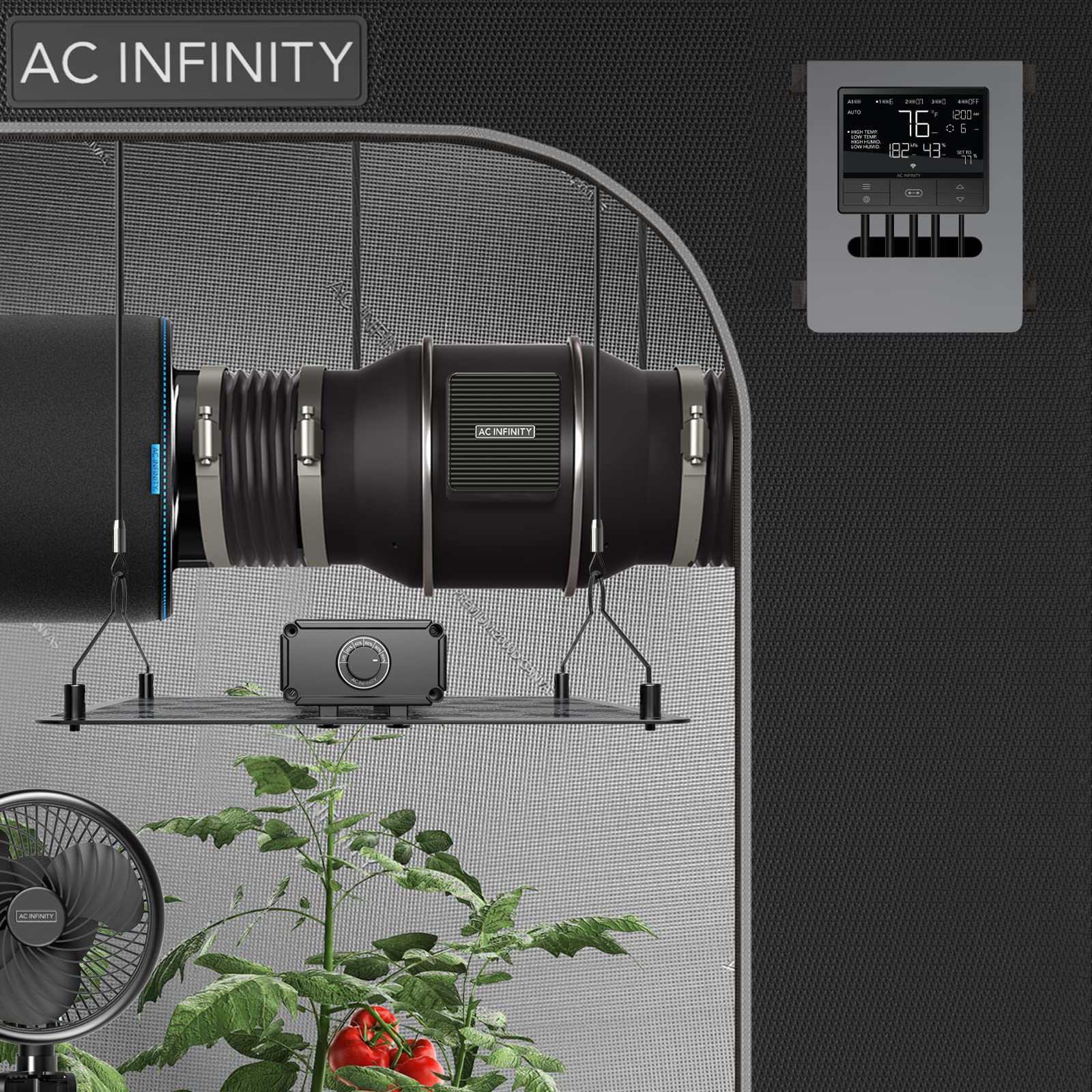 AC Infinity Controller 69 PRO - Smart Grow Tent Environmental Controller with WiFi & Bluetooth | Temperature, Humidity, VPD, Timer & Schedule Controls | Perfect for Indoor Gardening, Hydroponics & Ventilation Systems