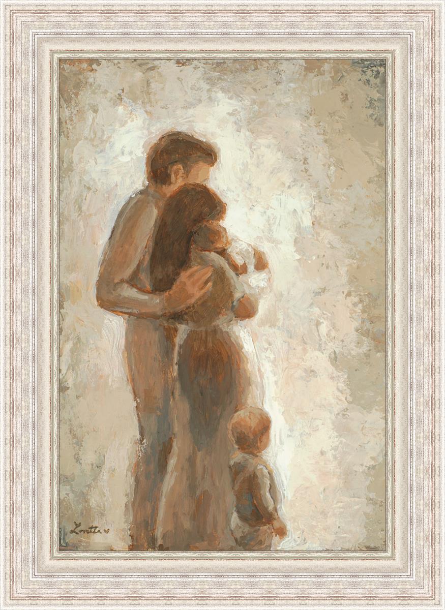 Family Looking Towards the Light - Inspirational Wall Art for Home Decor | Motivational Canvas Print for Living Room, Bedroom & Office | Perfect Gift for Family & Friends