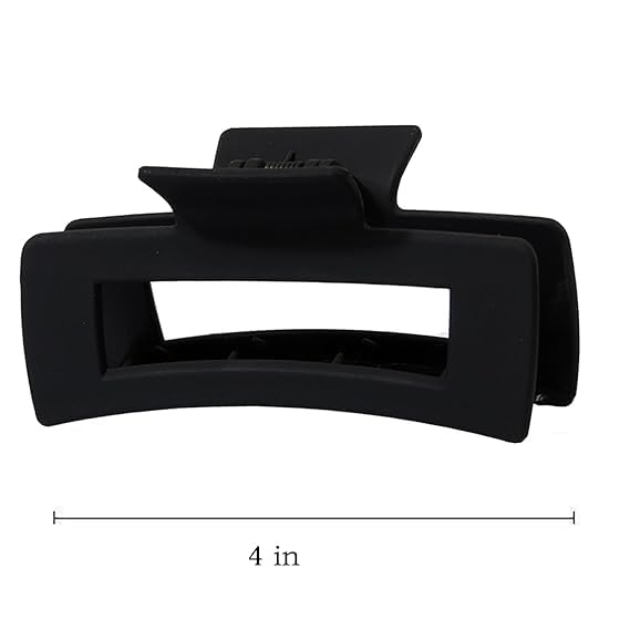 RUBELA Matte Claw Hair Clips for Women & Girls - Durable Hair Accessories for Daily Styling