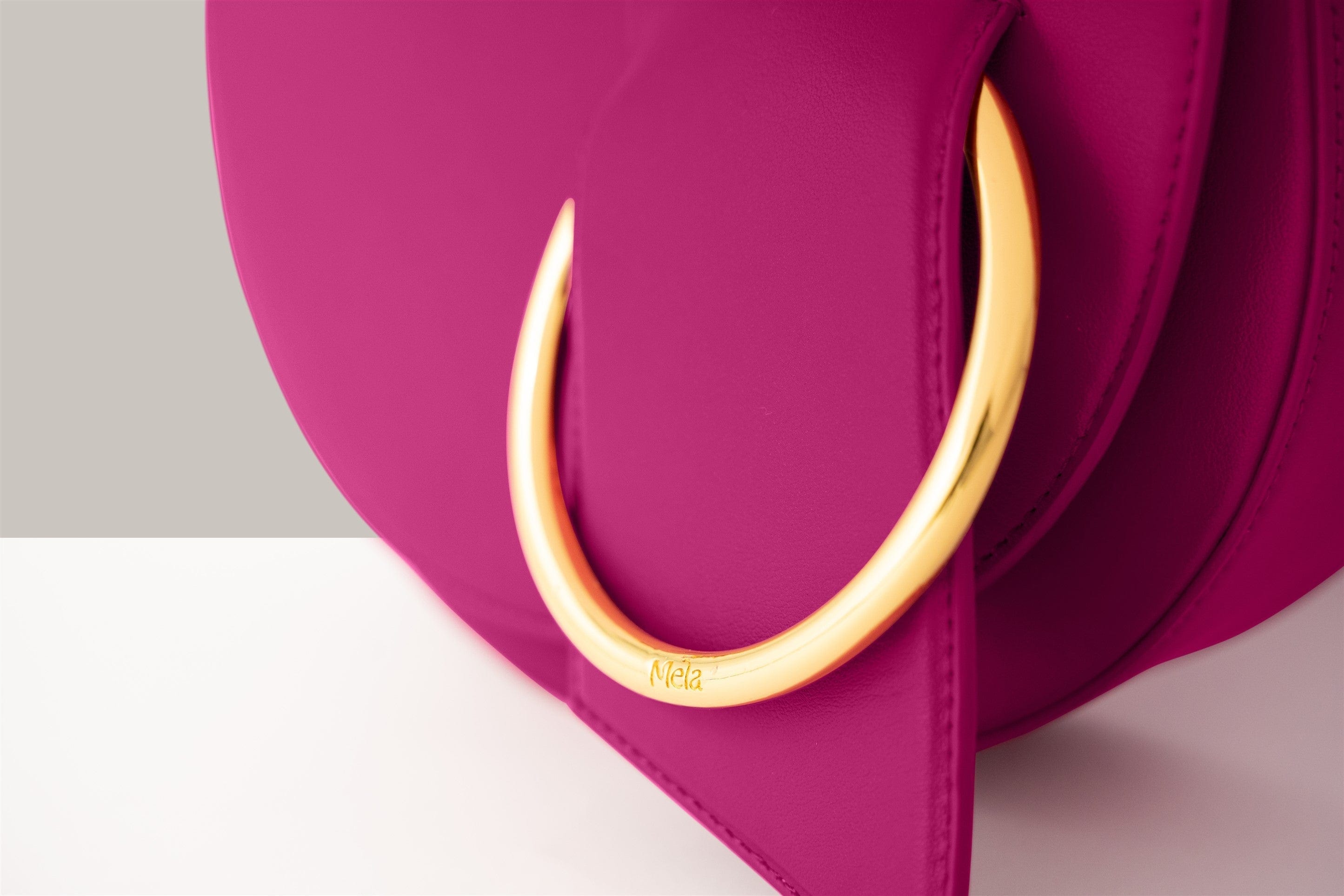 Luna Vegan Leather Shoulder Bag for Women - Stylish Raspberry Crossbody Purse | Perfect for Work, Travel & Everyday Use