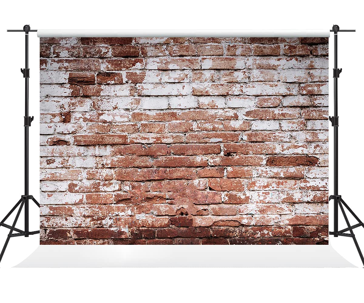 8x8ft Brick Wall Backdrop for Photography - Studio Props & Cotton Cloth Background for Portraits