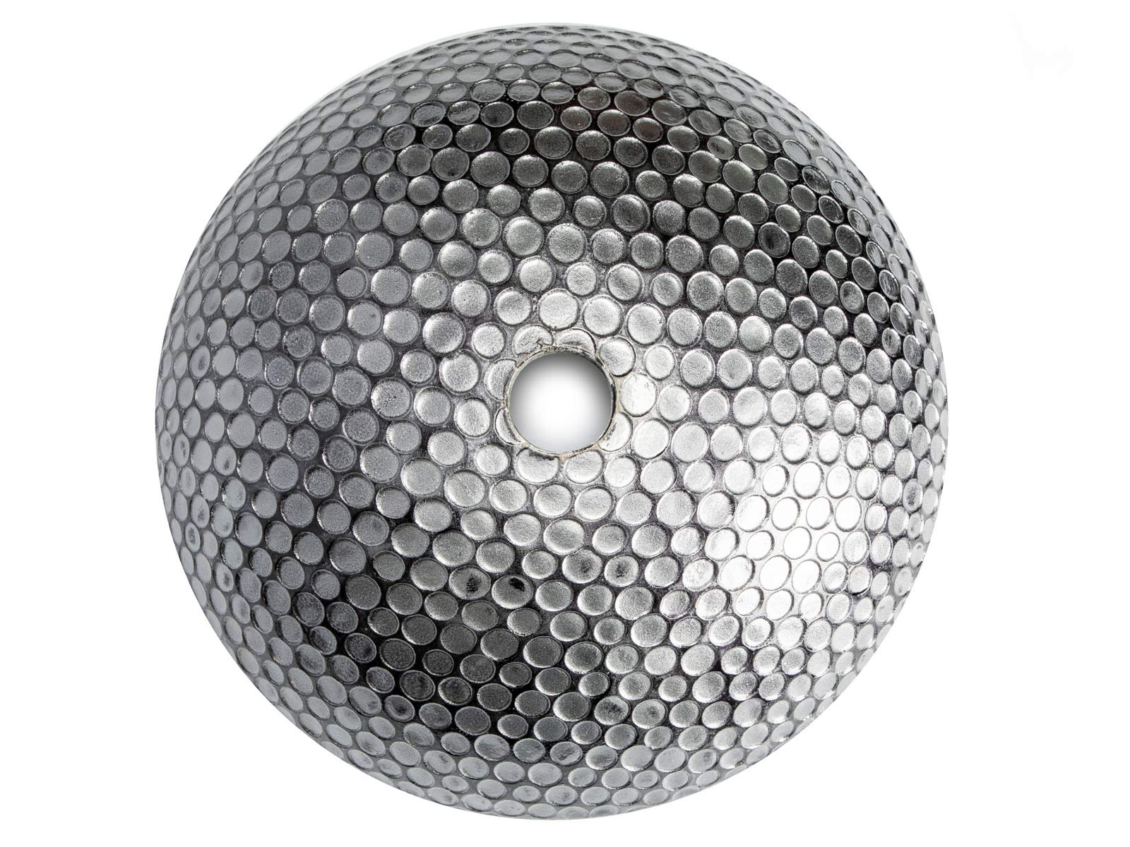 Modern Silver Dots Glass Vessel Bathroom Sink - Elegant Round Above Counter Basin for Vanity, Powder Room & Luxury Home Decor