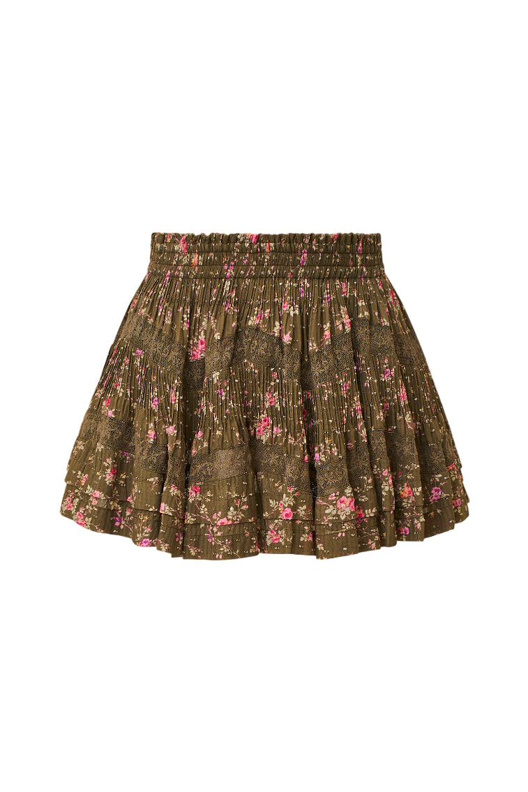 Lorianne Floral Mini Skirt for Women - Summer A-Line Skirt with Pockets, Casual & Party Wear - Perfect for Beach, Vacation, and Date Nights