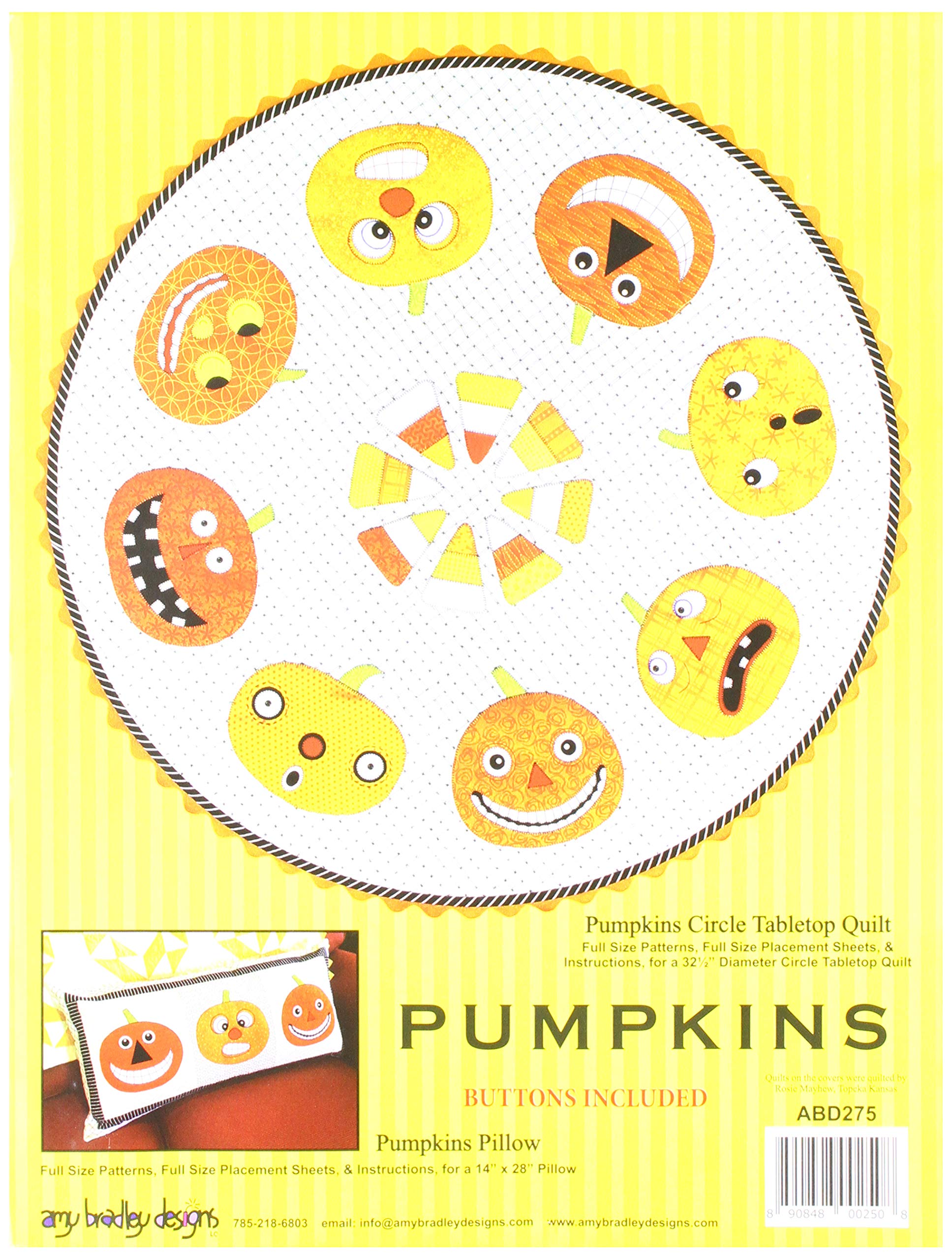 Pumpkins Quilt Pattern PDF - Fall Harvest Quilting Design for Autumn Decor, Halloween & Thanksgiving Home Decorations | Perfect for Quilts, Pillows & Wall Hangings