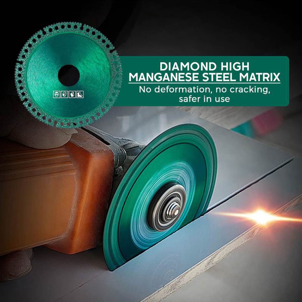 Diamond Cutting Saw Blade 2mm Ultra-Thin - 3 Pcs Composite Multifunctional Disc for Angle Grinder - Perfect for Tile, Glass, Ceramic & DIY Projects