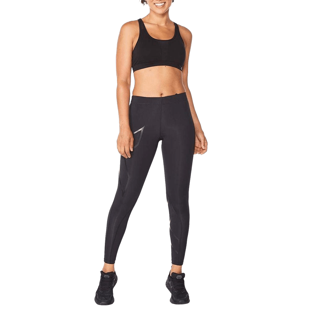 2XU Women's Core Compression Tights - High Performance Workout Leggings for Running, Yoga & Gym - Moisture Wicking & Muscle Support Activewear