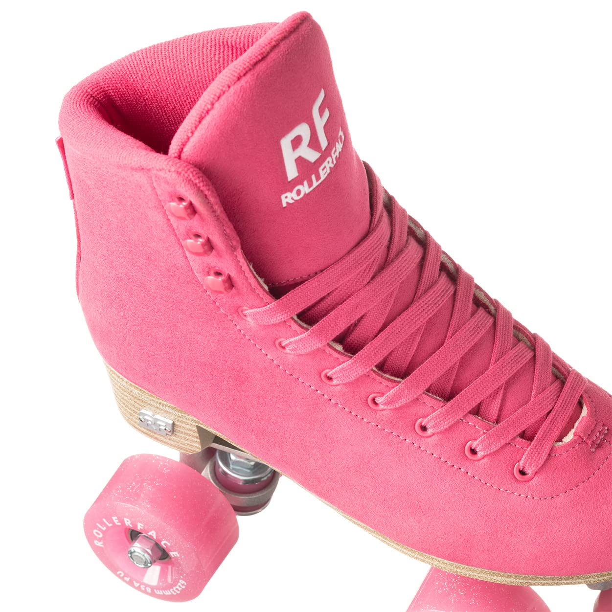 Rollerface Hipskates Deluxe - Women's Premium Vegan Roller Skates with Soft Suede for Outdoor & Indoor Skating, Rink, Fitness & Retro Style