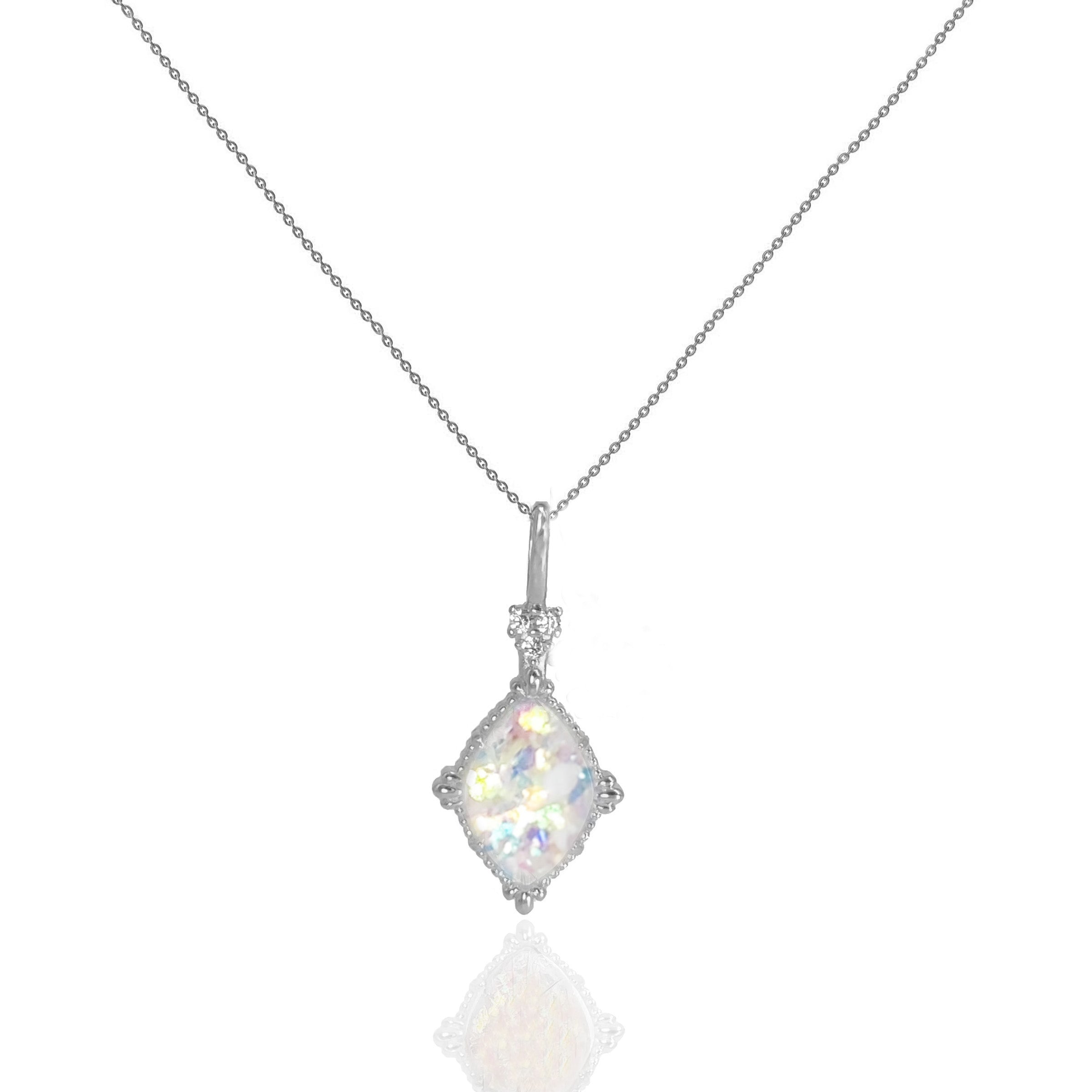 Serenity Tribute Memorial Ashes Necklace - Elegant Cremation Jewelry for Loved Ones | Perfect for Keeping Memories Close to Your Heart